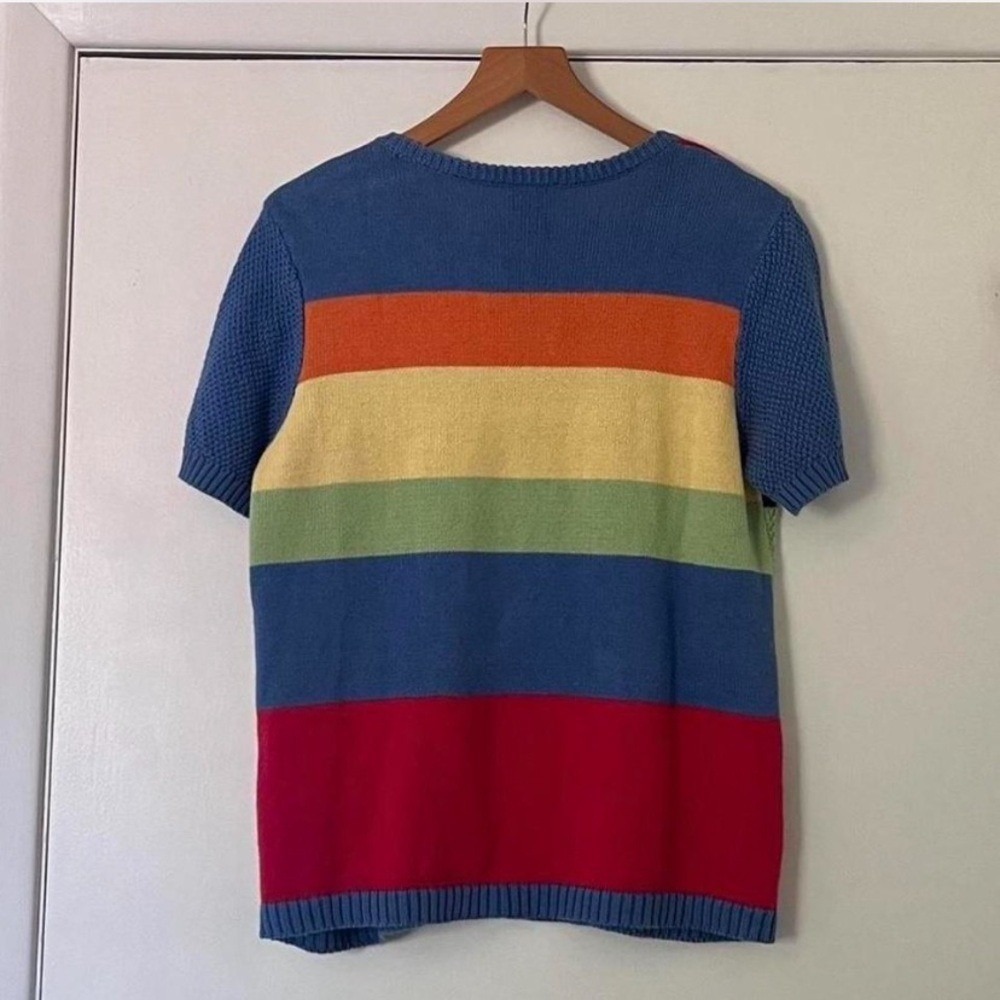 Koret Vintage Colorful Patchwork Sweater - Picture 4 of 8